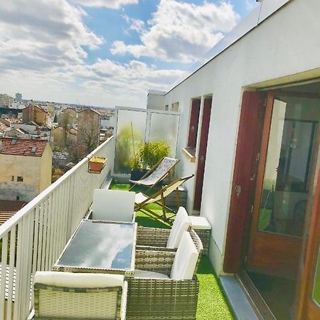 Superior Apartment - Last Floor With Nice View - Next To Metro Croix De Chavaux Line 9 Montreuil  Kültér fotó