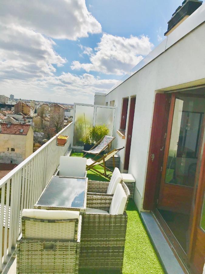 Superior Apartment - Last Floor With Nice View - Next To Metro Croix De Chavaux Line 9 Montreuil  Kültér fotó